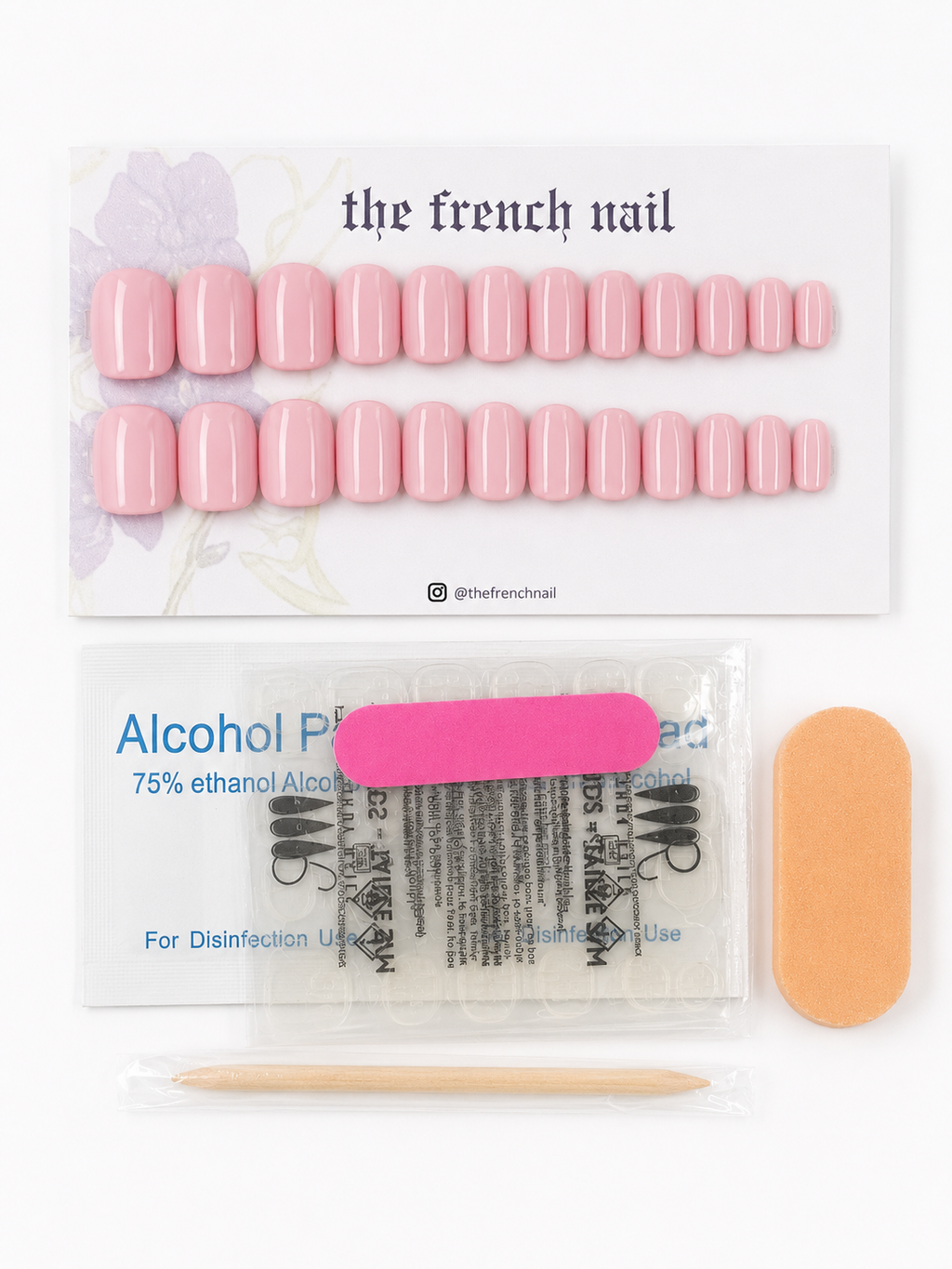 Press-On Nails Couleur Unie - Taille unique (22 ongles)